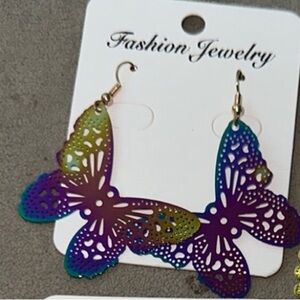 Colorful Butterfly Dangle Earrings